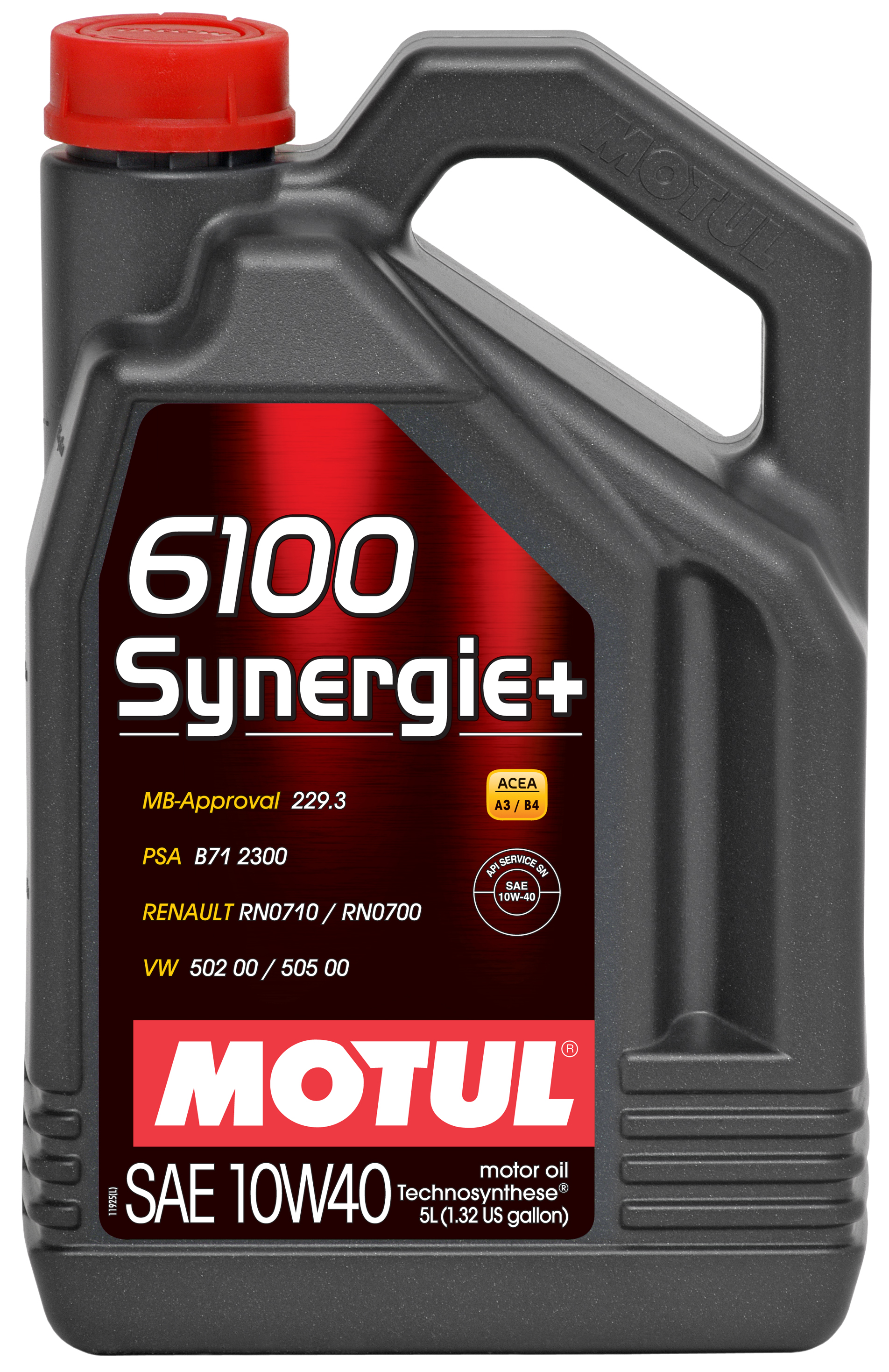 MOTUL 6100 SYNERGIE+ 10W40 - 5L - Technosynthese Oil